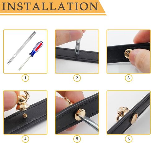 Moicstiy 6Set D-Ring Head Button Studs Solid Brass Button Stud Screws 360 Degree Rotating D-Ring Leather Button Nail Rivet with Punch for Bag, Belt, Craft, DIY Decoration (Antique Bronze, Small D) in Saudi Arabia