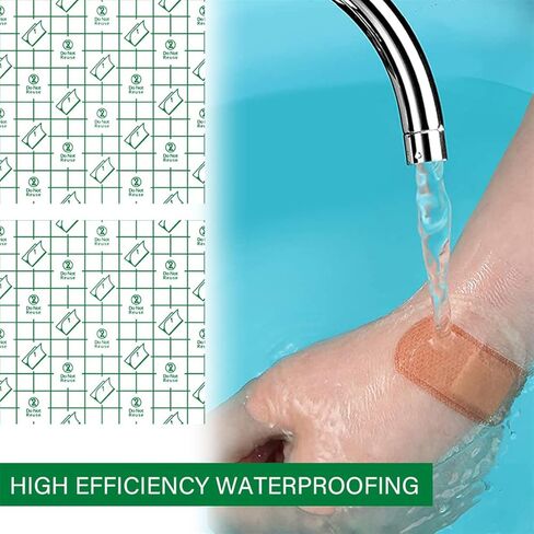 ضمادة مقاومة للماء شفافة لتضميد الجروح، طبقة لاصقة قابلة للتمدد، شريط لاصق واقي للبشرة للاستحمام، وشم السباحة، 30 قطعة in Kuwait