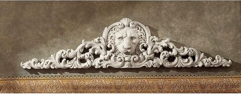 Design Toscano Remoulage Lion Sculptural Wall Pediment in Saudi Arabia