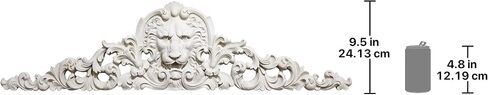 Design Toscano Remoulage Lion Sculptural Wall Pediment in Saudi Arabia