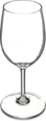 منتجات Carlisle FoodService Products Alibi Wine Glass للمطاعم والمطاعم والمطابخ والبلاستيك، 8 أونصة، شفاف، (عبوة من 24 قطعة) in Saudi Arabia