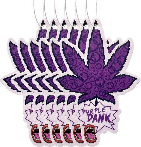 Grape Scent Purple Dank Auto Automobile Room Office Perfume Scented Hanging Paper Air Freshener (3 Qty) in Saudi Arabia