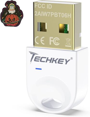 محول بلوتوث USB 5.3 لأجهزة الكمبيوتر المكتبية، قم بتوصيل وتشغيل جهاز استقبال وجهاز إرسال بلوتوث صغير V10 EDR Dongle لأجهزة الكمبيوتر المحمول بلوتوث Windows 11/10/8.1- الفانيليا الفرنسية in Saudi Arabia