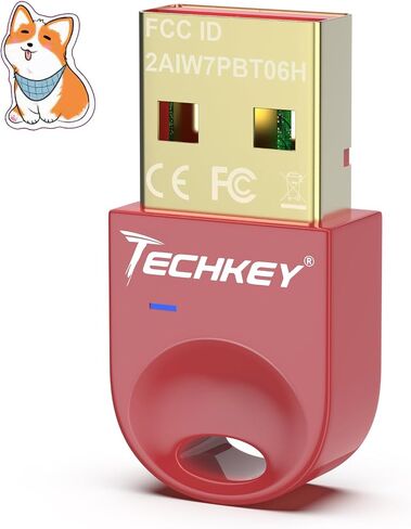 محول بلوتوث USB 5.3 لأجهزة الكمبيوتر المكتبية، قم بتوصيل وتشغيل جهاز استقبال وجهاز إرسال بلوتوث صغير V10 EDR Dongle لأجهزة الكمبيوتر المحمول بلوتوث Windows 11/10/8.1-Otter Brown in Saudi Arabia