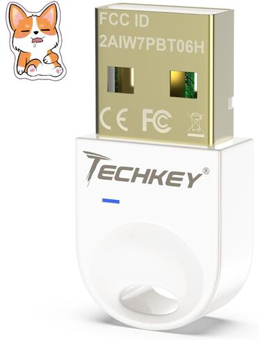 USB Bluetooth Adapter 5.3 for Desktop PC, Really Plug & Play Mini Bluetooth V17 EDR Dongle Receiver & Transmitter for Laptop Computer Bluetooth Windows 11/10/8.1-Misty White in Saudi Arabia