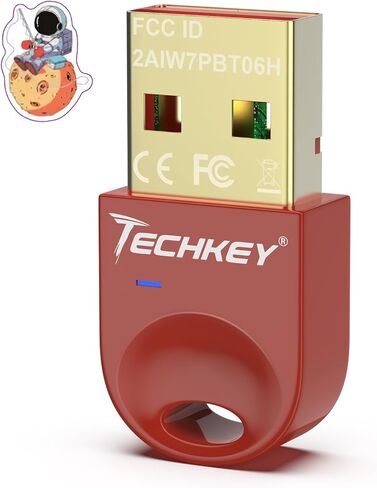 USB Bluetooth Adapter 5.3 for Desktop PC, Really Plug & Play Mini Bluetooth V23 EDR Dongle Receiver & Transmitter for Laptop Computer Bluetooth Windows 11/10/8.1-Terra Cotta in Saudi Arabia