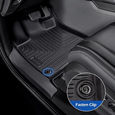 لسجادات أرضية Acura MDX 2024 2023 2022 لبطانات الحمولة للصف الأول والثاني والثالث، سجادة صندوق السيارة لجميع الأحوال الجوية لملحقات Acura MDX 2022-2024، لبطانات الأرضية المطاطية من النوع القياسي Acura MDX مجموعة كاملة in Kuwait