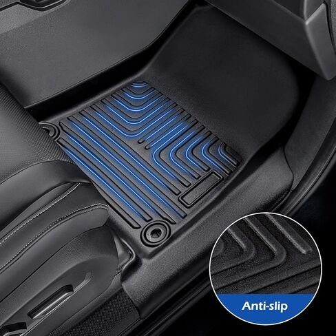 لسجادات أرضية Acura MDX 2024 2023 2022 لبطانات الحمولة للصف الأول والثاني والثالث، سجادة صندوق السيارة لجميع الأحوال الجوية لملحقات Acura MDX 2022-2024، لبطانات الأرضية المطاطية من النوع القياسي Acura MDX مجموعة كاملة in Kuwait