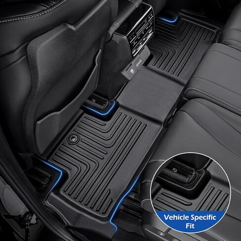 لسجادات أرضية Acura MDX 2024 2023 2022 لبطانات الحمولة للصف الأول والثاني والثالث، سجادة صندوق السيارة لجميع الأحوال الجوية لملحقات Acura MDX 2022-2024، لبطانات الأرضية المطاطية من النوع القياسي Acura MDX مجموعة كاملة in Kuwait