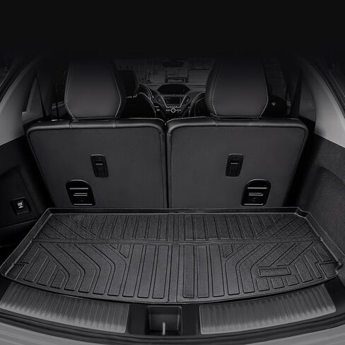 لسجادات أرضية Acura MDX 2024 2023 2022 لبطانات الحمولة للصف الأول والثاني والثالث، سجادة صندوق السيارة لجميع الأحوال الجوية لملحقات Acura MDX 2022-2024، لبطانات الأرضية المطاطية من النوع القياسي Acura MDX مجموعة كاملة in Kuwait