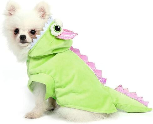 Yoption Dog Cat Dinosaur Costumes, Halloween Christmas Pet Puppy Cosplay Dress Hoodie Funny Clothes (S) in Saudi Arabia