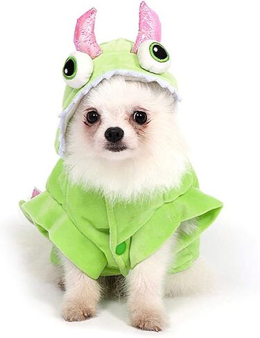 Yoption Dog Cat Dinosaur Costumes, Halloween Christmas Pet Puppy Cosplay Dress Hoodie Funny Clothes (S) in Saudi Arabia