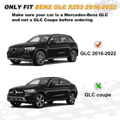 لوحات الجري Snailfly مناسبة لمرسيدس بنز GLC X253 2016-2022 شريط الخطوات الجانبية in Saudi Arabia