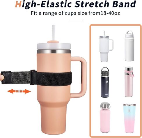 حقيبة حامل زجاجات المياه لستانلي بهلوان 40oz مع مقبض - حامل زجاجة مياه مع جيب قابل للتعديل حزام الكتف زجاجة المياه الحقيبة النيوبرين حبال كم للمشي لمسافات طويلة والسفر والتخييم والمشي in Kuwait