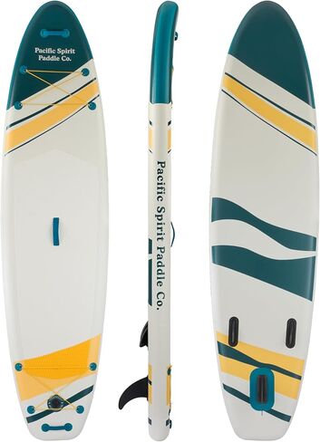 Pacific Spirit Paddle Co | The Canmore | Inflatable Stand Up Paddleboard | 10'6" Long 31" Wide | All Accessories Included | Lightweight and Durable in Saudi Arabia