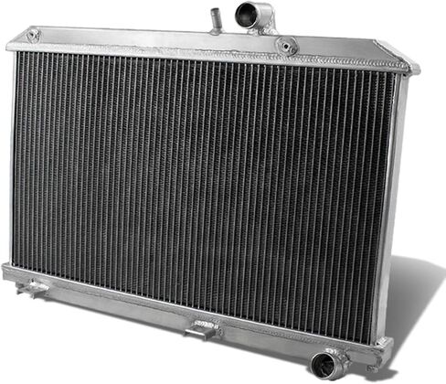DNA Motoring RA-MM90-2 2-Row Full Aluminum Radiator, 1 Pack,Metallic in Saudi Arabia