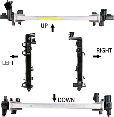 2839 مشعاع متوافق مع جيب كوماندر 3.7 V6 2006-2007، جراند شيروكي 3.7L 4.7L 6.1L V6 V8 | سمك النواة 26 ملم in Kuwait