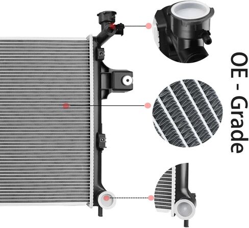 2839 مشعاع متوافق مع جيب كوماندر 3.7 V6 2006-2007، جراند شيروكي 3.7L 4.7L 6.1L V6 V8 | سمك النواة 26 ملم in Kuwait