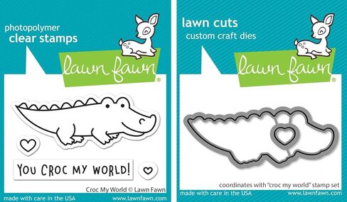 لون فاون - Croc My World - تمساح - مجموعة طوابع وقوالب - حزمة مكونة من قطعتين in Saudi Arabia