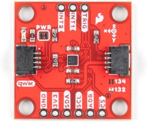 SparkFun Triple Axis Accelerometer Breakout - KX132 (Qwiic)-Digital Low-power-16-bit Resolution Three-axis Accelerometer-Freefall-Directional Tap-Double-Tap-Tilt Orientation Detection in Saudi Arabia