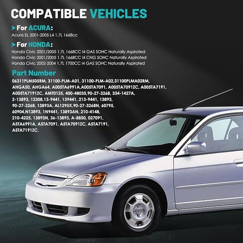 13893 مولد السيارة 12 فولت 70 أمبير، بكرة 6 أخدود مناسبة لهوندا سيفيك، لـ Acura EL 2001-2005 1.7L L4 مولدات بديلة للسيارات مولد عالي الإخراج #31100PLMA01، AFGA51، AHGA50 in Saudi Arabia