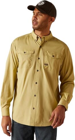ARIAT Men's Rebar Made Tough Venttek Durastretch Work Shirt in Saudi Arabia