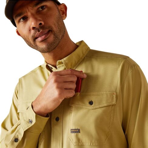 ARIAT Men's Rebar Made Tough Venttek Durastretch Work Shirt in Saudi Arabia