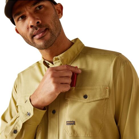 ARIAT Men's Rebar Made Tough Venttek Durastretch Work Shirt in Saudi Arabia