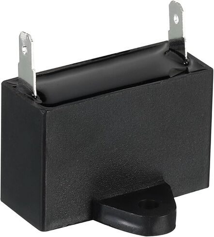PATIKIL CBB61 Ceiling Fan Capacitor, 10Pcs 2uF 450V AC 50/60HZ Single Insert with 2pins for Air Conditioner Fan Motor Star Run Capacitors 37 x 26 x 24mm in Saudi Arabia