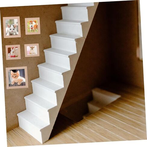 DECHOUS 20 Pcs Solid Wood Frame Mini Doll House Tiny Furniture Mini Furniture Doll House Photo Frame Micro Landscape Decors Simulation Picture Frame Mini Decoration Mini House Decors Wood in Saudi Arabia