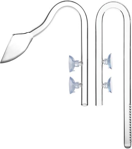 تدفق أنبوب الزنبق الزجاجي وتدفق اللون البنفسجي إلى الخارج - حوض السمك المزروع Aquascaping (13 مم لأنابيب 12/16 مم (معرف 1/2 بوصة)) in Kuwait