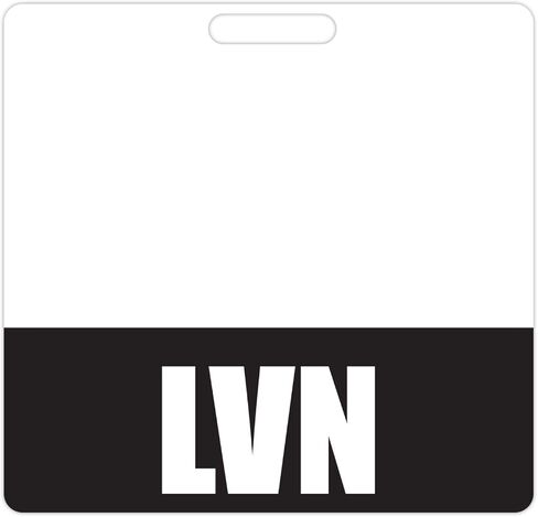 LVN Badge Buddy (Purple) - Horizontal Heavy Duty Badge Tags for Licensed Vocational Nurses - Double Sided Badge Identification Card in Saudi Arabia