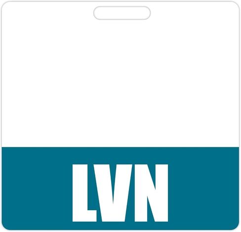 LVN Badge Buddy (Purple) - Horizontal Heavy Duty Badge Tags for Licensed Vocational Nurses - Double Sided Badge Identification Card in Saudi Arabia