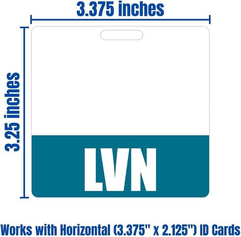 LVN Badge Buddy (Purple) - Horizontal Heavy Duty Badge Tags for Licensed Vocational Nurses - Double Sided Badge Identification Card in Saudi Arabia