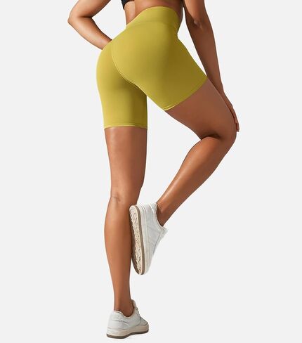 Orolay Workout Shorts for Women - Naked Feeling Biker Shorts Yoga Soft High Waisted Moisture Wicking Running Shorts in Saudi Arabia