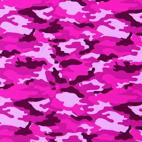 أوراق مطبوعة من الفينيل ذاتي اللصق بنمط مموه وردي للكريكات، والصورة الظلية، والنقش، والشارات، والعلامات، والملصقات من Craftables in Kuwait