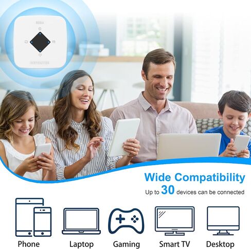2024 WiFi Range Extender, Coverage up to 4500sq.ft and 30 Devices, Wireless Internet Repeater and Signal Amplifier, 1-Tap Setup Top06 in Saudi Arabia