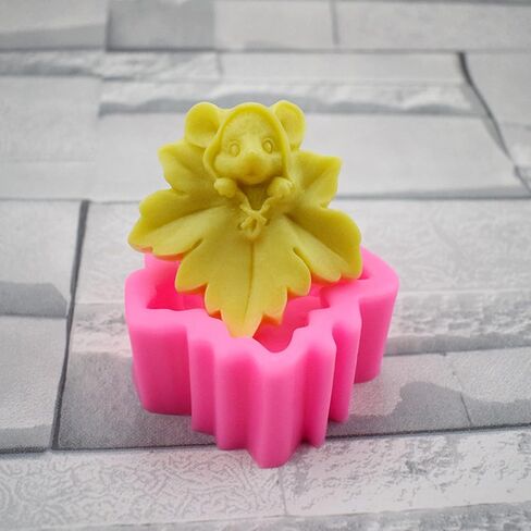 Maple Leaf Mice Silicone Soap Mold Candle Mold Fondant Chocolate Cake Candy Mould Baking Pastry Tools Polymer Clay Mould in Saudi Arabia