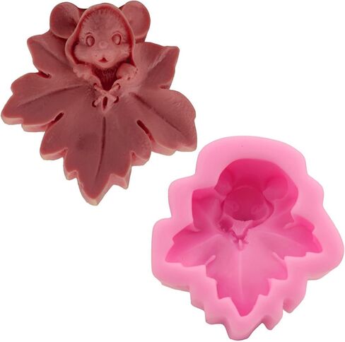 Maple Leaf Mice Silicone Soap Mold Candle Mold Fondant Chocolate Cake Candy Mould Baking Pastry Tools Polymer Clay Mould in Saudi Arabia