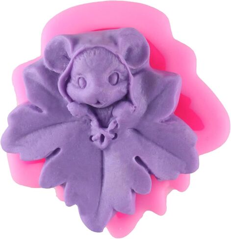 Maple Leaf Mice Silicone Soap Mold Candle Mold Fondant Chocolate Cake Candy Mould Baking Pastry Tools Polymer Clay Mould in Saudi Arabia