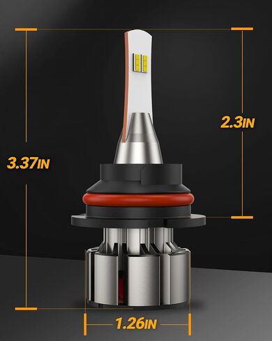 مصابيح الإضاءة SEALIGHT H4/9003/HB2، مصابيح 9003 ذات شعاع مزدوج فائق السطوع، لمبة Hb2 بيضاء 6000 كلفن مع مروحة تبريد، التوصيل والتشغيل، مصابيح الضباب، حزمة من 2 in Kuwait