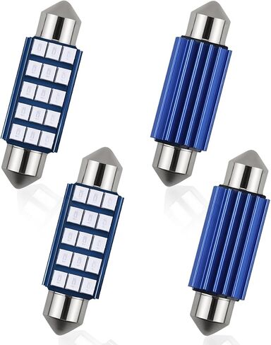 578 LED Bulbs Extremely Bright 1200LM 2835 Chipsets for LED Interior Dome Map Door Lights, 1.6" 6000K Led Interior Car Festoon Bulbs Replacement 211-2 212-2 569 6411 6451 41mm 42mm (White, 4 PCS) in Saudi Arabia