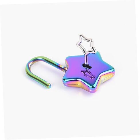 Laptop Padlock Mini Padlock Diary Key Padlock Diary Lock and Key Purse Lock Decorative Lock Heart Lock Star Padlock for DIY Small Lock Metal Lock Notebook Decorate Alloy Star Shape in Saudi Arabia