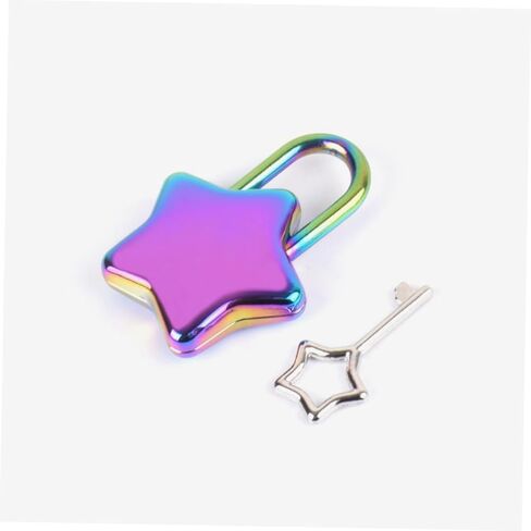 Laptop Padlock Mini Padlock Diary Key Padlock Diary Lock and Key Purse Lock Decorative Lock Heart Lock Star Padlock for DIY Small Lock Metal Lock Notebook Decorate Alloy Star Shape in Saudi Arabia
