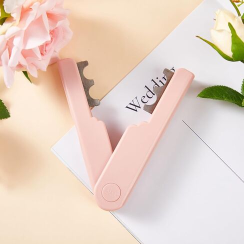 Rose Thorn Remover - Iron and Plastic surround.Ensuring Pain-Free Thorn Removal for Your Beautiful Roses! Effortlessly (Pink, 14cmx3.5cmx2.5cm) (PINK) in Saudi Arabia