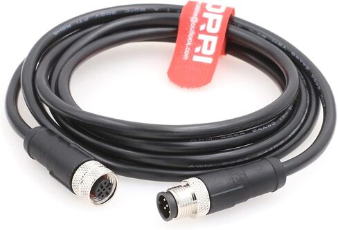 DRRI M12 Sensor Connector 5pin A Code Male to Female Molded Industrial Cable for Robots and Drag Chains in Saudi Arabia