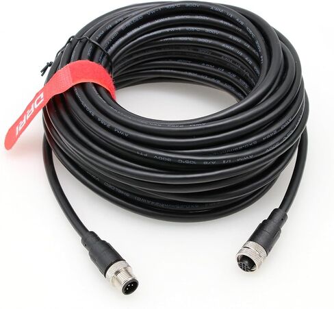 DRRI M12 Sensor Connector 5pin A Code Male to Female Molded Industrial Cable for Robots and Drag Chains in Saudi Arabia