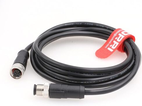 DRRI M12 Sensor Connector 5pin A Code Male to Female Molded Industrial Cable for Robots and Drag Chains in Saudi Arabia
