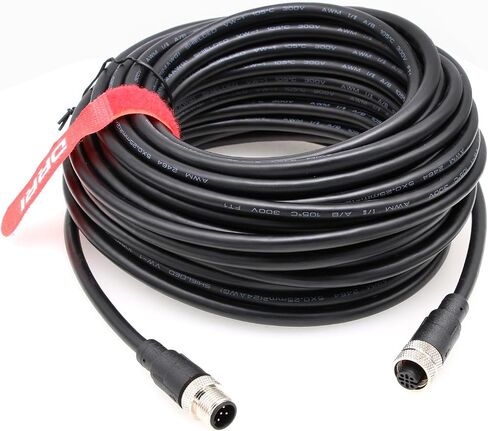DRRI M12 Sensor Connector 5pin A Code Male to Female Molded Industrial Cable for Robots and Drag Chains in Saudi Arabia