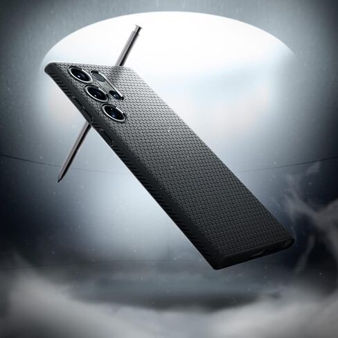 Spigen Liquid Air Designed for Galaxy S23 Ultra Case (2023) - Matte Black in Saudi Arabia
